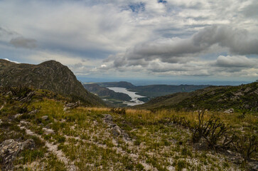 Lake in the village of Lapinha da Serra in the state of Minas Gerais in Brazil.
This lake was formed by an electric power company to generate energy for the region. But its scenic beauty attracts tour