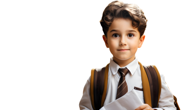 School Boy in Uniform PNG, Transparent background cartoon vector, Student graphic, Schoolboy icon, Cartoon character image, Education illustration, Student in school uniform file, Schooling icon