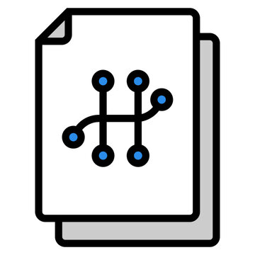 Version Control Icon Element For Design
