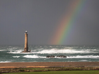 Le phare de Goury, dans la Manche.