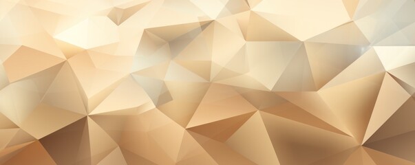 Vector abstract beige brown, triangles background  - obrazy, fototapety, plakaty