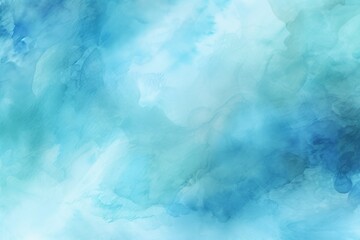 Turquoise Blue watercolor abstract background