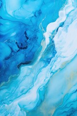 Fototapeta na wymiar Turquoise blue marble texture and background