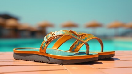 refer this image create a sandal image like this brig Ai Generative