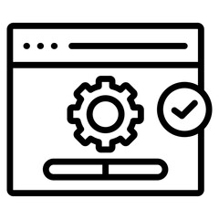 Fototapeta premium Load Testing Icon Element For Design