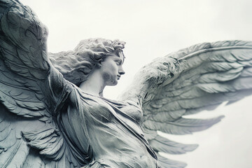 High-key photograph showcasing the elegance and strength of the symbol of victory as an exquisite work of art, creating a fabulous and impactful visual experience. Photo