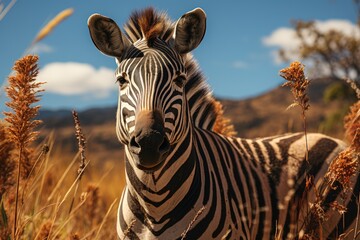 Cape Mountain Zebra (Equus zebra), Mountain Zebra National Park, South Africa