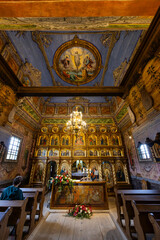 Obraz premium Saint Paraskevi church, UNESCO site, Kwiaton, Lesser Poland Voivodeship, Poland