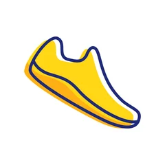 Selbstklebende Fototapeten abstract sport shoe logo design vector image © makmur