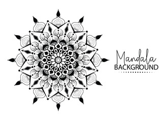 Modern floral vector mandala template design