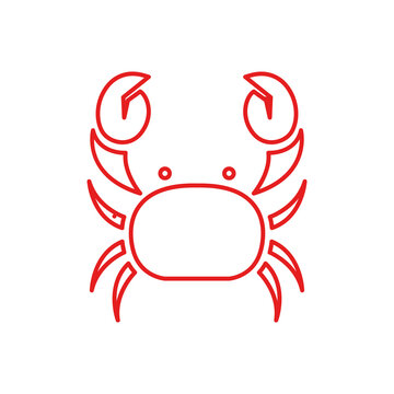 little crabs logo design vector image