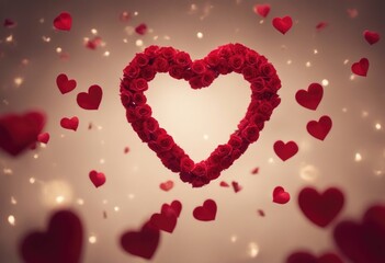 Obraz premium valentine background with hearts