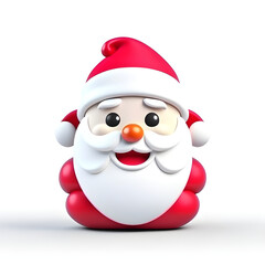 santa claus with christmas ball
