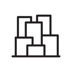 minimalist city logo design vector image