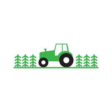 farmer car logo design vector image