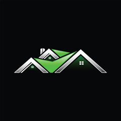 real estate logo element, house logo template, home vector