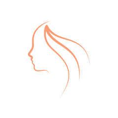 hair care women logo design vector image