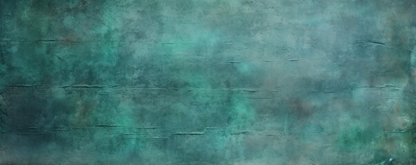 Fototapeta na wymiar Teal Green background on cement floor texture