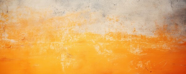 Tangerine background on cement floor texture