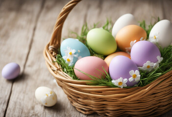 Easter Eggs Scattered on the Ground