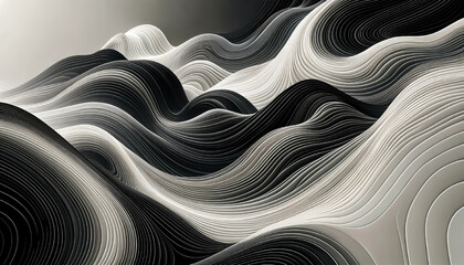 black and white abstract
