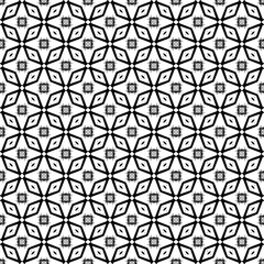 Fototapeta premium Black seamless abstract pattern. Overlay for background and backdrop. Ornamental design. PNG graphic illustration with transparent background.