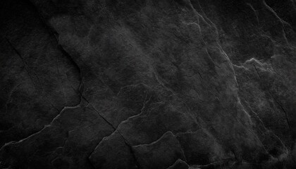 black abstract background dark rock texture black stone background with copy space for design web banner wide panoramic