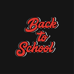 Back to school motivational lettering creative design vector design