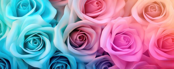 Rose turquoise steel pastel gradient background soft