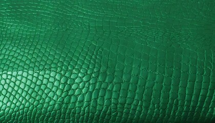 texture of luxury green crocodile leather dragon skin background