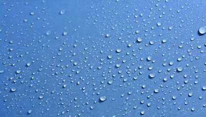 blue background with wet water drops