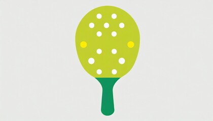 pickleball paddle for playing pickleball isolated on background