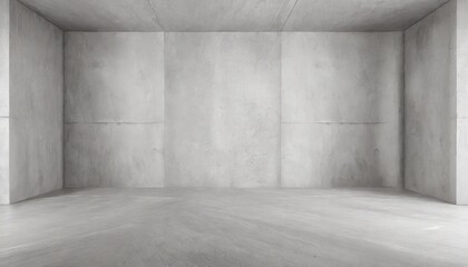 abstract empty modern concrete room with structured walls to the left and right and rough floor industrial interior background template