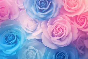Rose cyan indigo pastel gradient background soft 