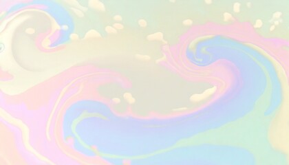 Obraz premium creamy liquid splash with pastel colors ai generated