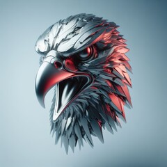portrait of a head of an eagle
