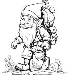 gnome coloring page