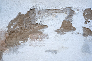 White wall background texture detail with chips