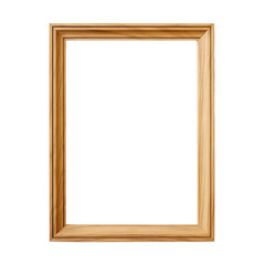 Mockup of a wooden picture frame