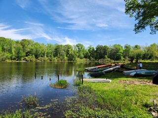 boat on the river
