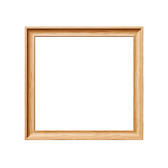 Mockup of a wooden picture frame