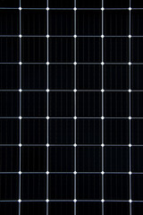 Texture of solar panel seen from below