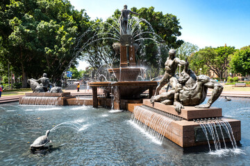 The Archibald Memorial Fountain built in bronze and marble at Hyde Park. It was built in 1926 by...