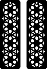 Laser Cuttting Rectangle Earrings Digital Template