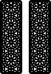 Laser Cuttting Rectangle Earrings Digital Template