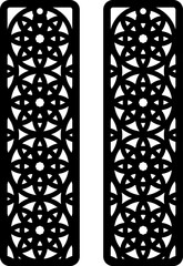 Laser Cuttting Rectangle Earrings Digital Template