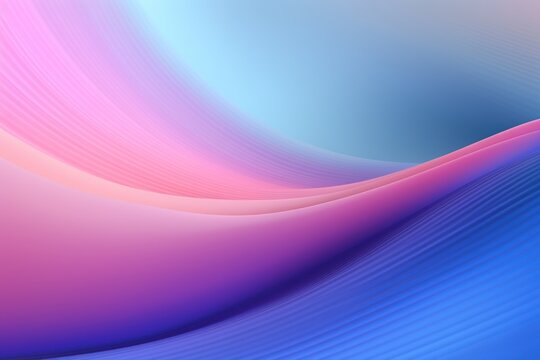 Pastel tone violet pink blue gradient defocused abstract photo smooth lines 