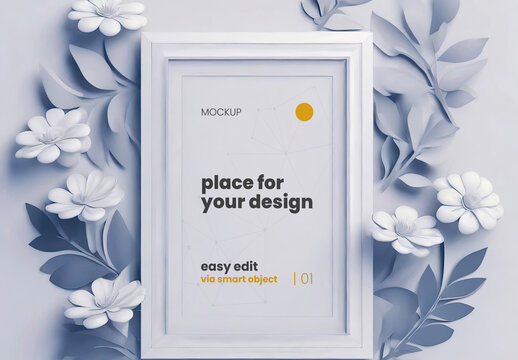 Handmade Creative Vertical Frame Mockup 27