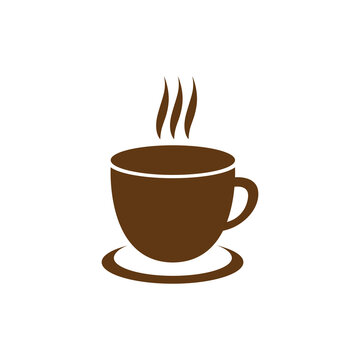 warm chocolate drink logo design vector image