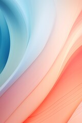 Pastel tone salmon pink blue gradient defocused abstract photo smooth lines pantone color background 